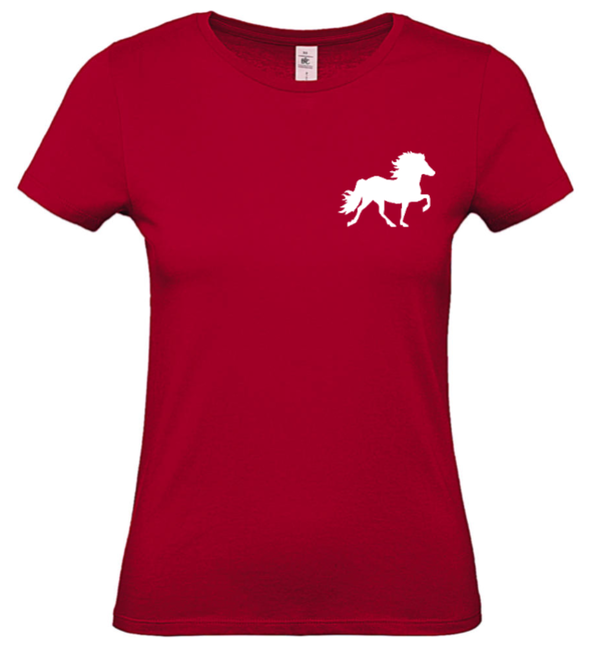 Damen T-Shirt "Eygló" in Deep Red